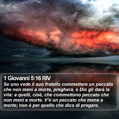 1 Giovanni 5:16 RIV Bible Verse Image