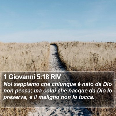 1 Giovanni 5:18 RIV Bible Verse Image