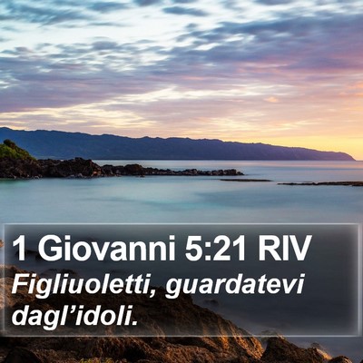 1 Giovanni 5:21 RIV Bible Verse Image