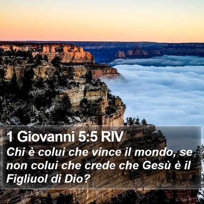 1 Giovanni 5:5 RIV Bible Verse Image