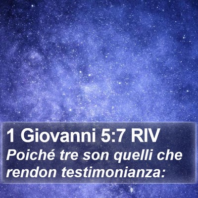 1 Giovanni 5:7 RIV Bible Verse Image