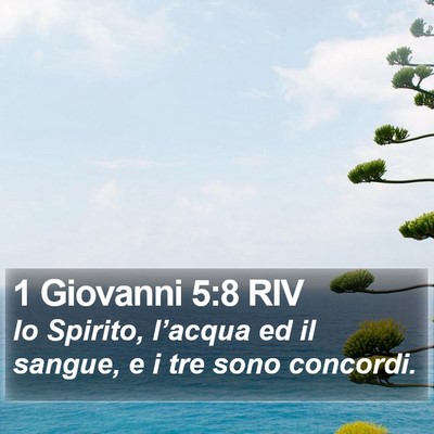 1 Giovanni 5:8 RIV Bible Verse Image