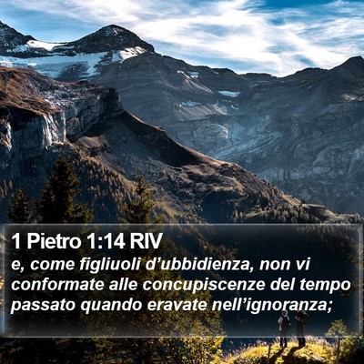 1 Pietro 1:14 RIV Bible Verse Image