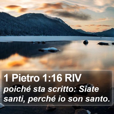 1 Pietro 1:16 RIV Bible Verse Image