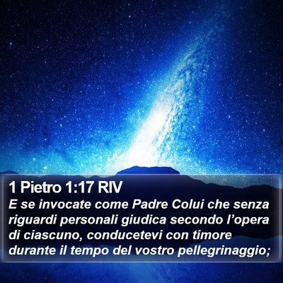 1 Pietro 1:17 RIV Bible Verse Image