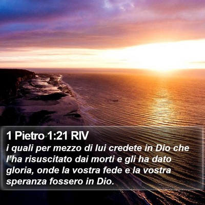 1 Pietro 1:21 RIV Bible Verse Image