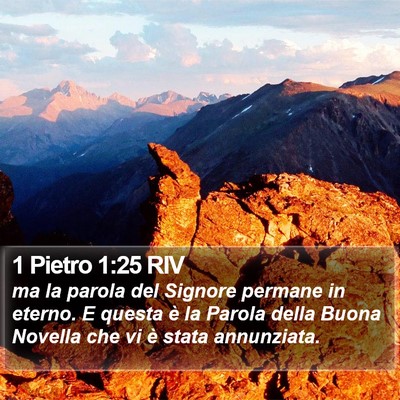 1 Pietro 1:25 RIV Bible Verse Image