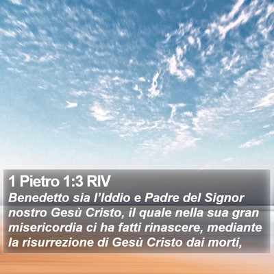 1 Pietro 1:3 RIV Bible Verse Image