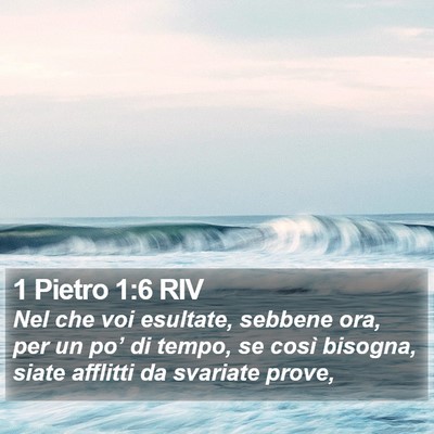 1 Pietro 1:6 RIV Bible Verse Image