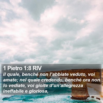 1 Pietro 1:8 RIV Bible Verse Image