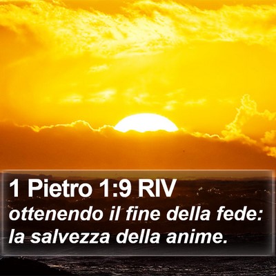 1 Pietro 1:9 RIV Bible Verse Image