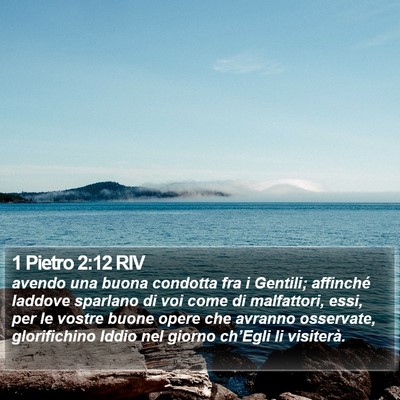 1 Pietro 2:12 RIV Bible Verse Image