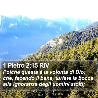 1 Pietro 2:15 RIV Bible Verse Image