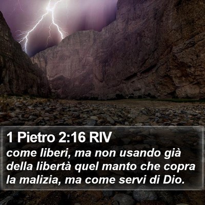1 Pietro 2:16 RIV Bible Verse Image