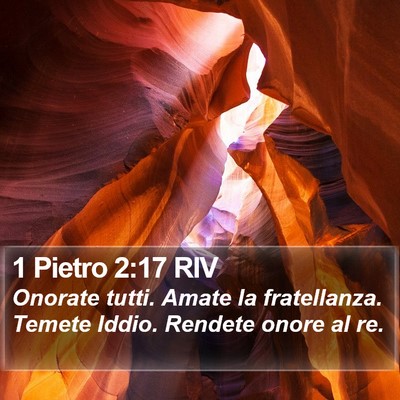 1 Pietro 2:17 RIV Bible Verse Image