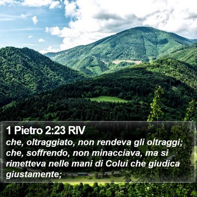 1 Pietro 2:23 RIV Bible Verse Image