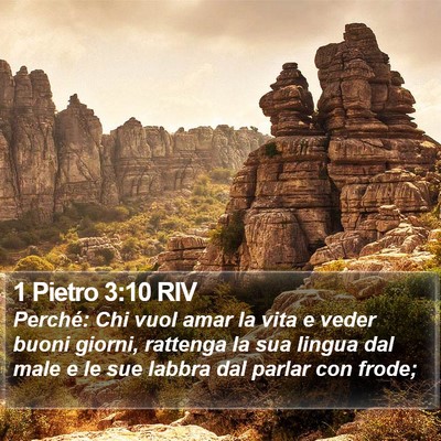 1 Pietro 3:10 RIV Bible Verse Image