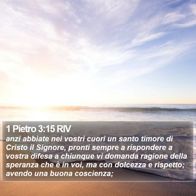 1 Pietro 3:15 RIV Bible Verse Image