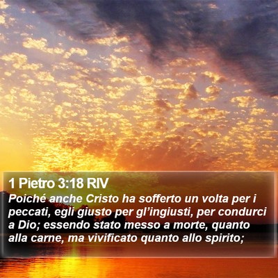 1 Pietro 3:18 RIV Bible Verse Image