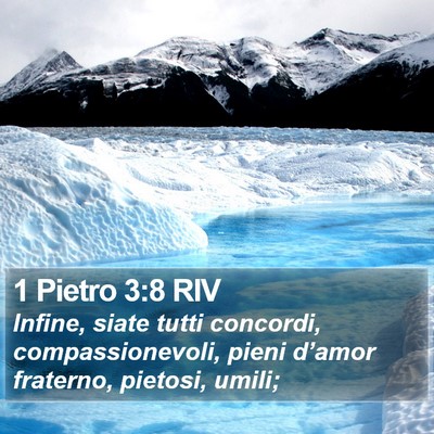 1 Pietro 3:8 RIV Bible Verse Image