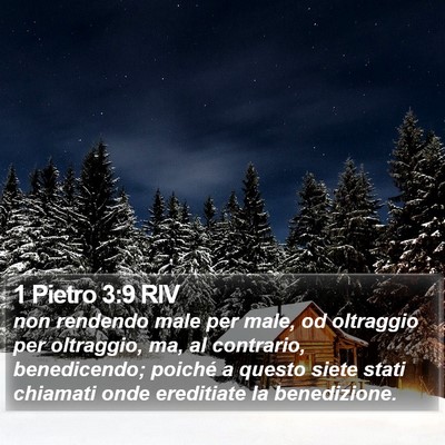 1 Pietro 3:9 RIV Bible Verse Image