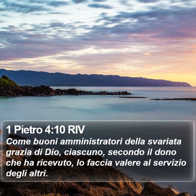 1 Pietro 4:10 RIV Bible Verse Image