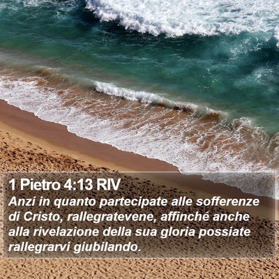 1 Pietro 4:13 RIV Bible Verse Image