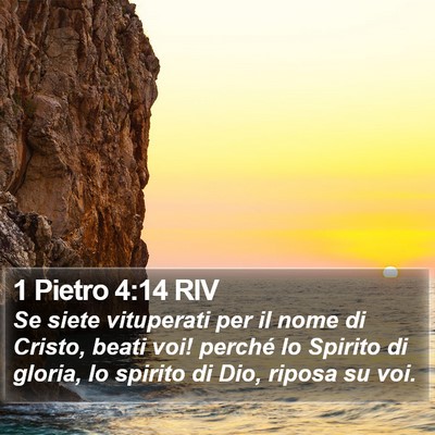 1 Pietro 4:14 RIV Bible Verse Image