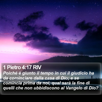 1 Pietro 4:17 RIV Bible Verse Image
