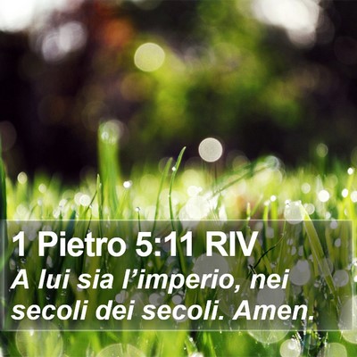 1 Pietro 5:11 RIV Bible Verse Image