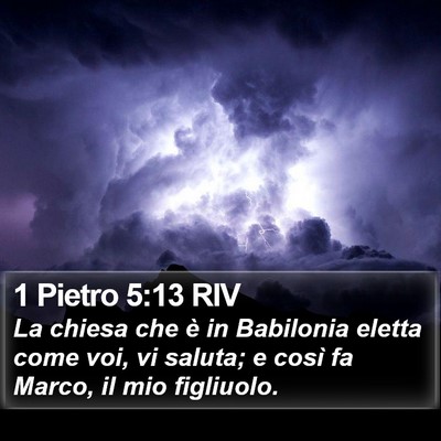 1 Pietro 5:13 RIV Bible Verse Image