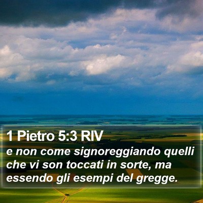 1 Pietro 5:3 RIV Bible Verse Image