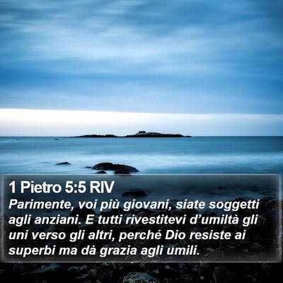 1 Pietro 5:5 RIV Bible Verse Image