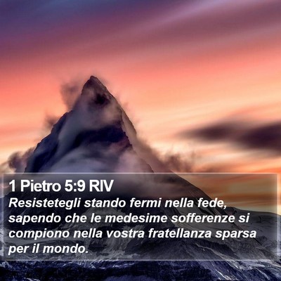 1 Pietro 5:9 RIV Bible Verse Image