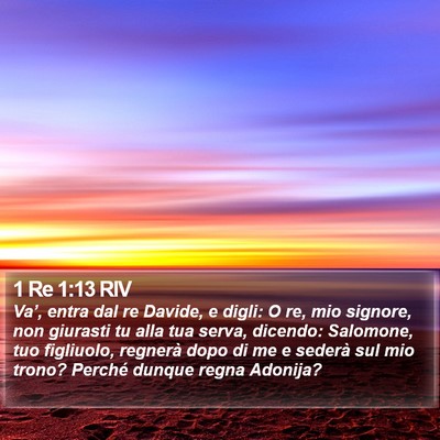 1 Re 1:13 RIV Bible Verse Image