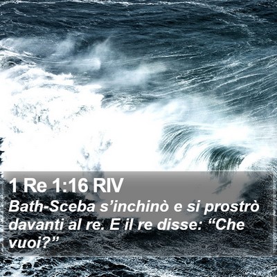1 Re 1:16 RIV Bible Verse Image