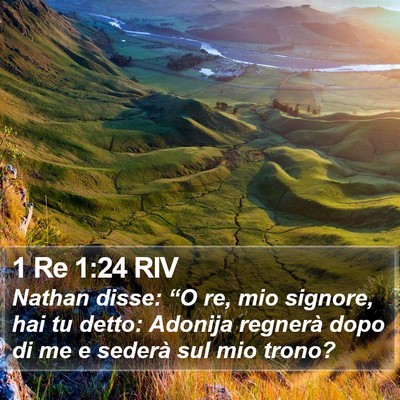 1 Re 1:24 RIV Bible Verse Image