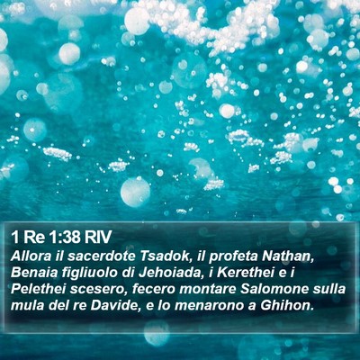 1 Re 1:38 RIV Bible Verse Image