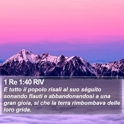 1 Re 1:40 RIV Bible Verse Image
