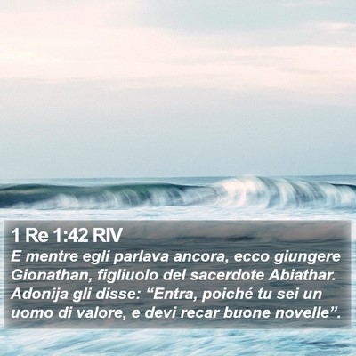 1 Re 1:42 RIV Bible Verse Image