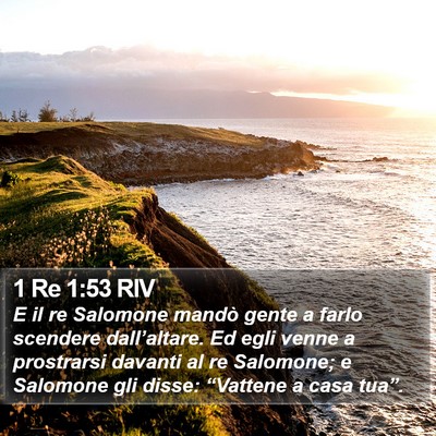 1 Re 1:53 RIV Bible Verse Image