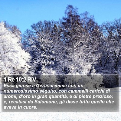 1 Re 10:2 RIV Bible Verse Image