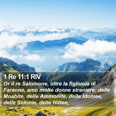 1 Re 11:1 RIV Bible Verse Image