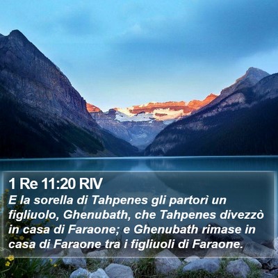 1 Re 11:20 RIV Bible Verse Image