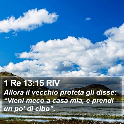1 Re 13:15 RIV Bible Verse Image
