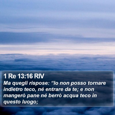 1 Re 13:16 RIV Bible Verse Image