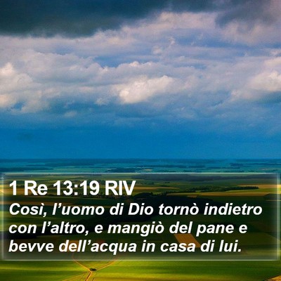 1 Re 13:19 RIV Bible Verse Image
