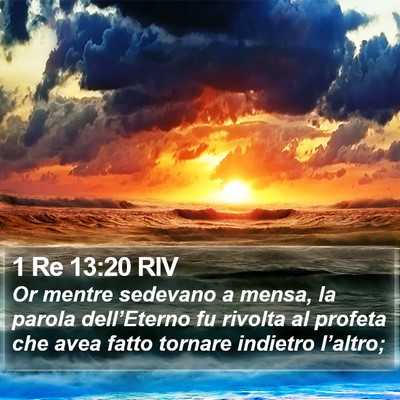 1 Re 13:20 RIV Bible Verse Image