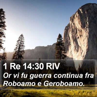 1 Re 14:30 RIV Bible Verse Image