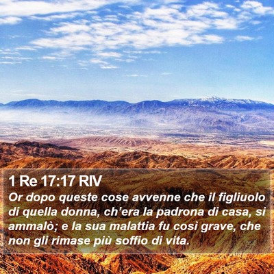 1 Re 17:17 RIV Bible Verse Image